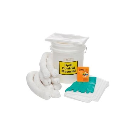 Evolution Sorbent Products Spill Response Kit Petroleum Kit, 5-Gallon KO-5-17